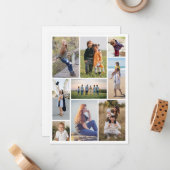 Maak je eigen 9 foto collage notitiekaartje (Voorkant / Achterkant in situ)