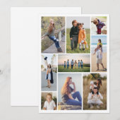 Maak je eigen 9 foto collage notitiekaartje (Voorkant / Achterkant)