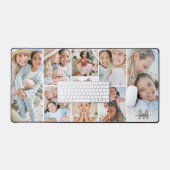 Maak je eigen 9 foto collage op maat bureaumat (Keyboard & Muis)