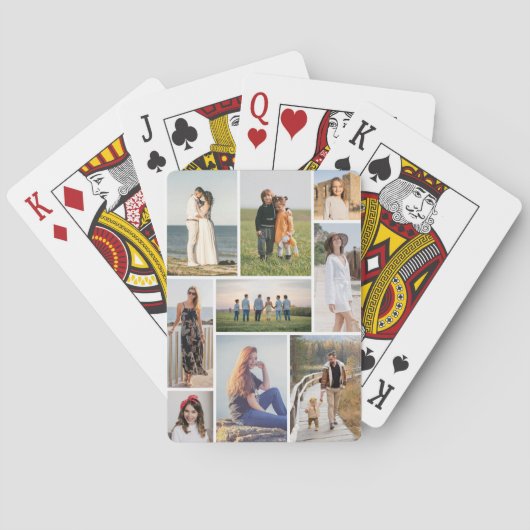 Maak Je Eigen 9 Foto Collage Pokerkaarten (Achterkant)