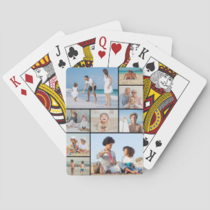 Maak Je Eigen 9 Foto Collage Pokerkaarten