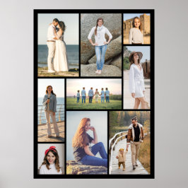 Maak Je Eigen 9 Foto Collage Poster