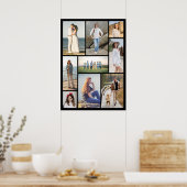 Maak Je Eigen 9 Foto Collage Poster (Keuken)
