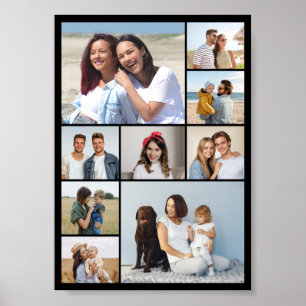 Maak Je Eigen 9 Foto Collage Poster