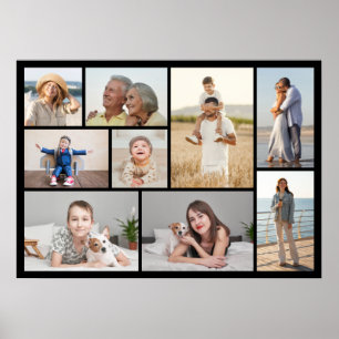 Maak Je Eigen 9 Foto Collage Poster