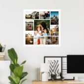 Maak Je Eigen 9 Foto Collage Poster (Thuiskantoor)