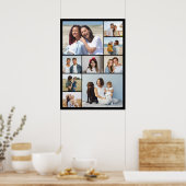 Maak Je Eigen 9 Foto Collage Poster (Keuken)