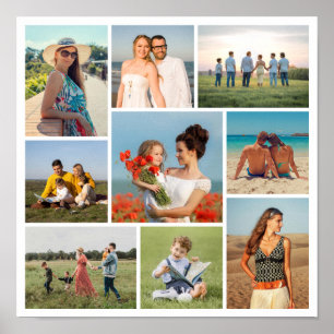 Maak je eigen 9 foto collage poster