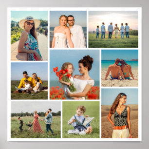 Maak Je Eigen 9 Foto Collage Poster