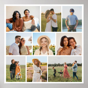 Maak Je Eigen 9 Foto Collage Poster