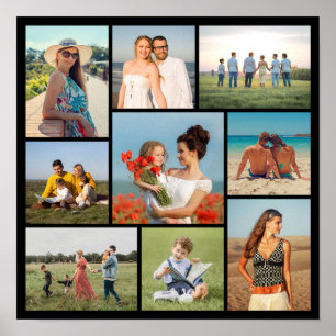Maak Je Eigen 9 Foto Collage Poster