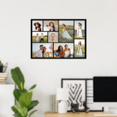 Maak Je Eigen 9 Foto Collage Poster (Thuiskantoor)