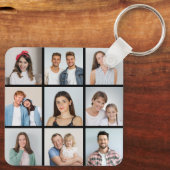Maak Je Eigen 9 Foto Collage Sleutelhanger (Achterkant)