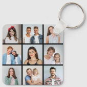 Maak Je Eigen 9 Foto Collage Sleutelhanger (Achterkant)