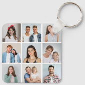Maak Je Eigen 9 Foto Collage Sleutelhanger (Achterkant)