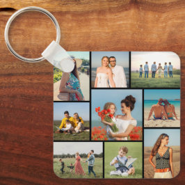 Maak Je Eigen 9 Foto Collage Sleutelhanger