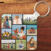 Maak Je Eigen 9 Foto Collage Sleutelhanger (Achterkant)