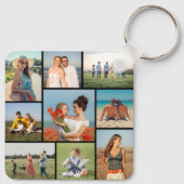 Maak Je Eigen 9 Foto Collage Sleutelhanger (Achterkant)
