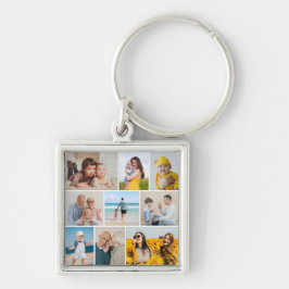 Maak Je Eigen 9 Foto Collage Sleutelhanger