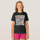 Maak Je Eigen 9 Foto Collage T-shirt (Voorkant volledig)