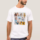 Maak Je Eigen 9 Foto Collage T-shirt (Voorkant)