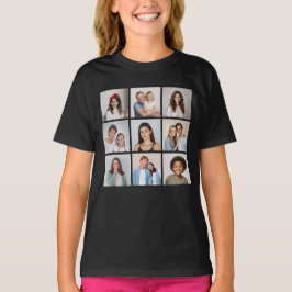 Maak Je Eigen 9 Foto Collage T-shirt