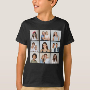 Maak Je Eigen 9 Foto Collage T-shirt