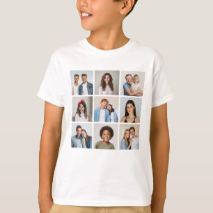 Maak Je Eigen 9 Foto Collage T-shirt