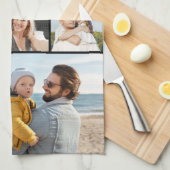 Maak Je Eigen 9 Foto Collage Theedoek (Quarter Fold)