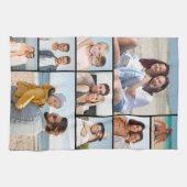 Maak Je Eigen 9 Foto Collage Theedoek (Horizontaal)