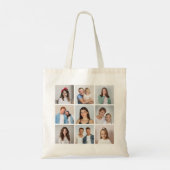 Maak Je Eigen 9 Foto Collage Tote Bag (Achterkant)