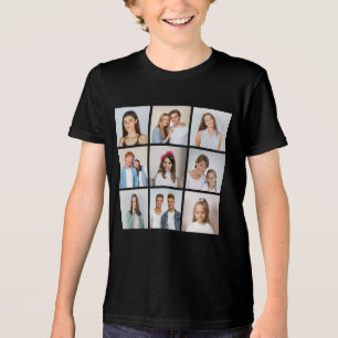 Maak Je Eigen 9 Foto Collage Tri-Blend Shirt