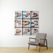 Maak Je Eigen 9 Foto Collage Wandkleed (In Situ (horizontaal))