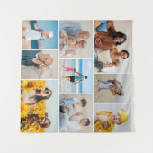 Maak Je Eigen 9 Foto Collage Wandkleed (Voorkant (horizontaal))