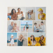 Maak Je Eigen 9 Foto Collage Wandkleed (Voorkant)