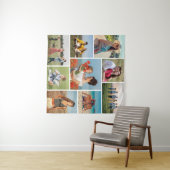 Maak Je Eigen 9 Foto Collage Wandkleed (In Situ (horizontaal))