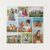 Maak Je Eigen 9 Foto Collage Wandkleed (Voorkant)