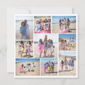 Maak je eigen 9 fotocollage gepersonaliseerde Kaar Kaart (Voorkant)