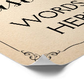 maak je eigen aangepast bruiloft of feest poster (Hoek)