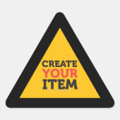 MAAK-JE-EIGEN Aangepast ontwerp uploaden Verkeersb Sticker (Voorkant)