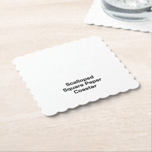 Maak je eigen aangepaste 10 x 10 cm Schulpplein Vi Kartonnen Onderzetters