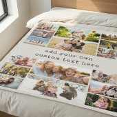 Maak Je Eigen Aangepaste 16 Foto Collage Fleece Deken