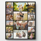 Maak Je Eigen Aangepaste 16 Foto Collage Fotoplaat (Voorkant)