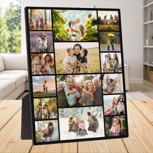 Maak Je Eigen Aangepaste 16 Foto Collage Fotoplaat