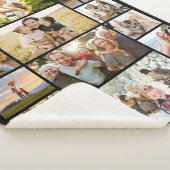 Maak Je Eigen Aangepaste 16 Foto Collage Sherpa Deken (3/4)