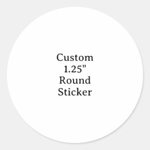 Maak je eigen aangepaste 1.25" ronde sticker