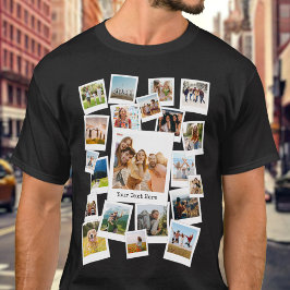 Maak Je Eigen Aangepaste 21 Foto Collage T-shirt