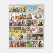 Maak Je Eigen Aangepaste 24 Foto Collage Fleece Deken (Voorkant)