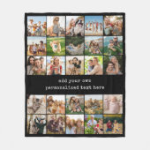 Maak Je Eigen Aangepaste 25 Foto Collage Fleece Deken (Voorkant)