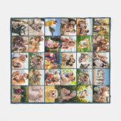 Maak Je Eigen Aangepaste 30 Foto Collage Fleece Deken (Voorkant (Horizontaal))